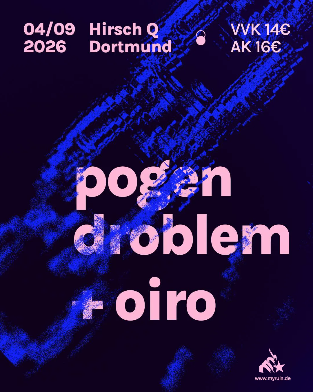 pogendroblem & oiro-Konzert in der Alten Hackerei in Karlsruhe
