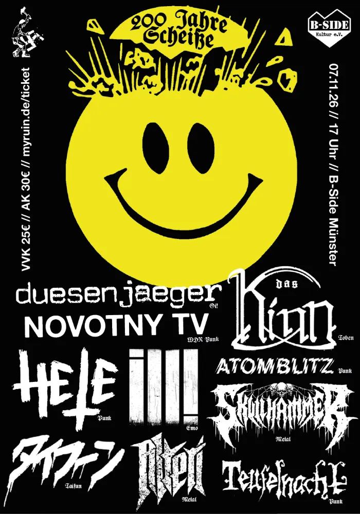200 Jahre Scheiße-Konzert in der Alten Hackerei in Karlsruhe